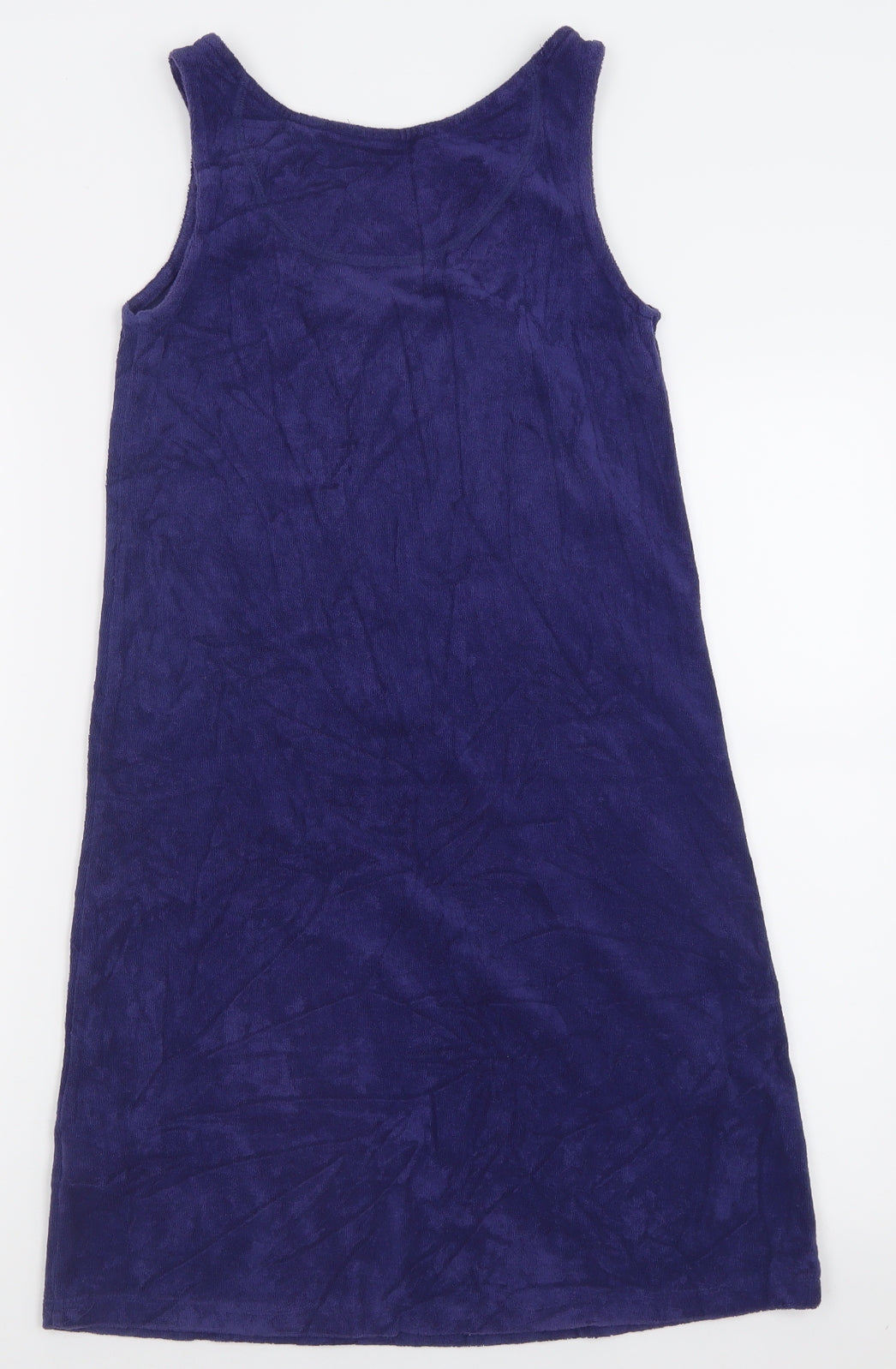 Marks and Spencer Womens Purple  Cotton Tank Dress  Size 10  Scoop Neck Pullover