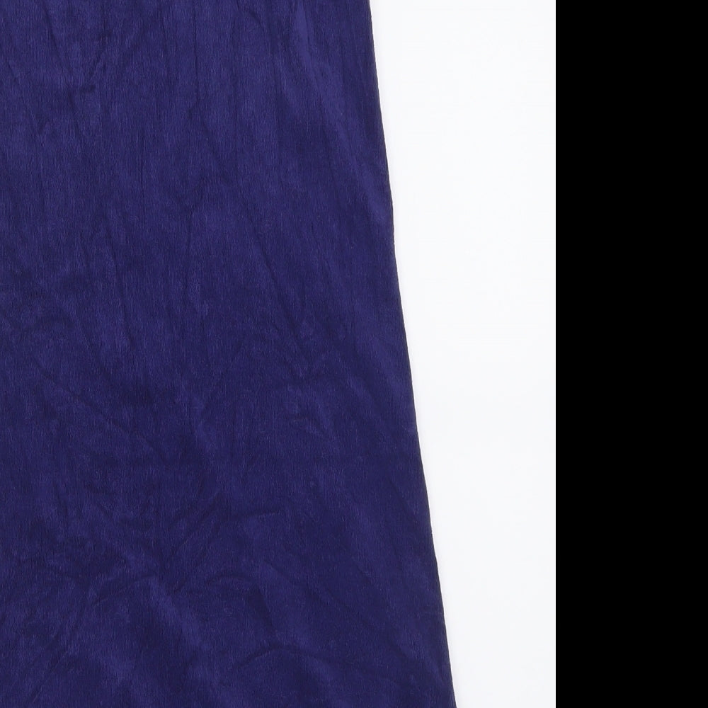 Marks and Spencer Womens Purple  Cotton Tank Dress  Size 10  Scoop Neck Pullover