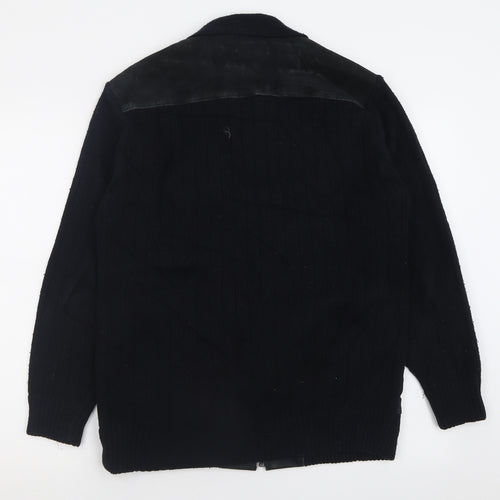 Roberto Carlo Mens Black   Jacket  Size L  Zip