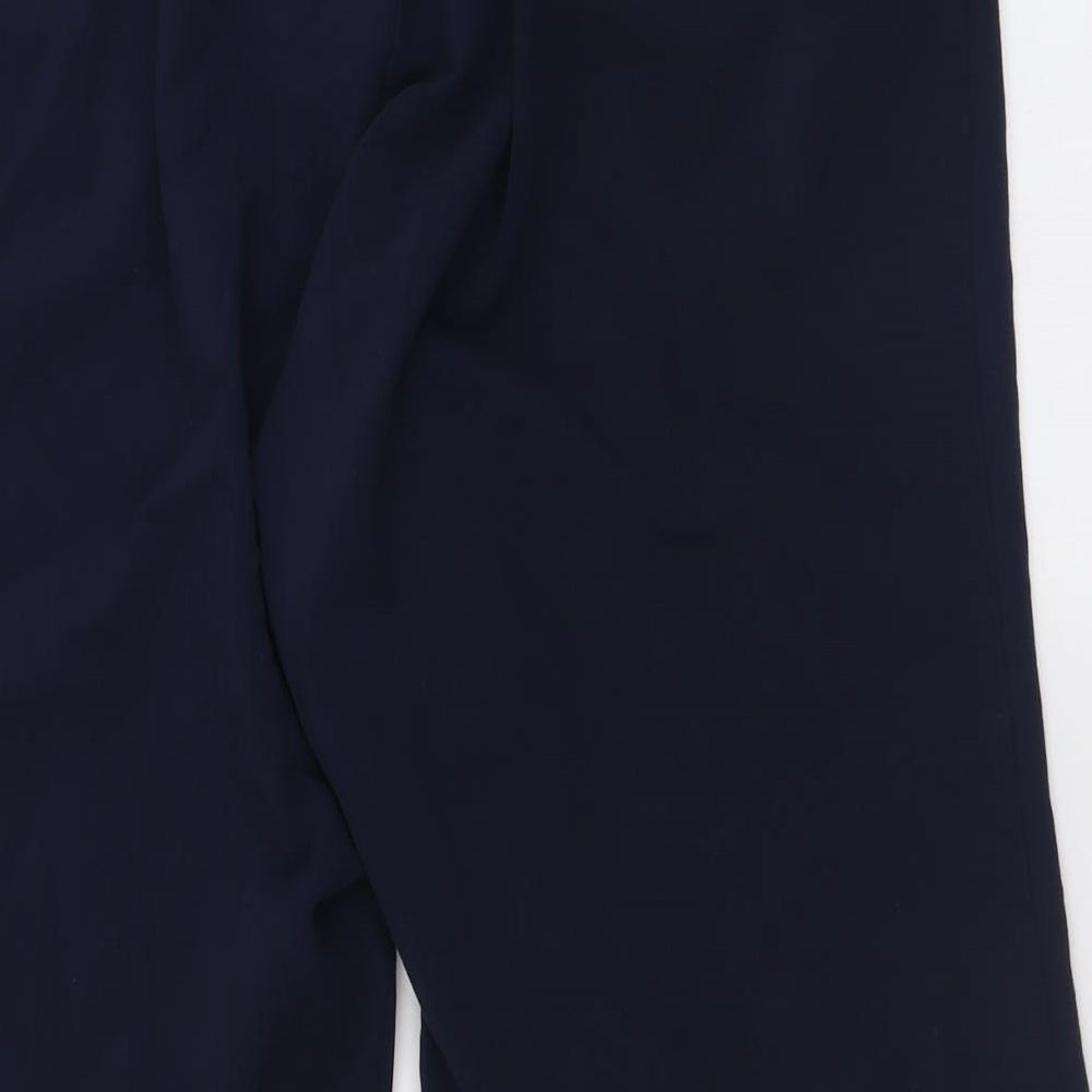 essence Womens Blue  Polyester Trousers  Size 24 L30 in Regular