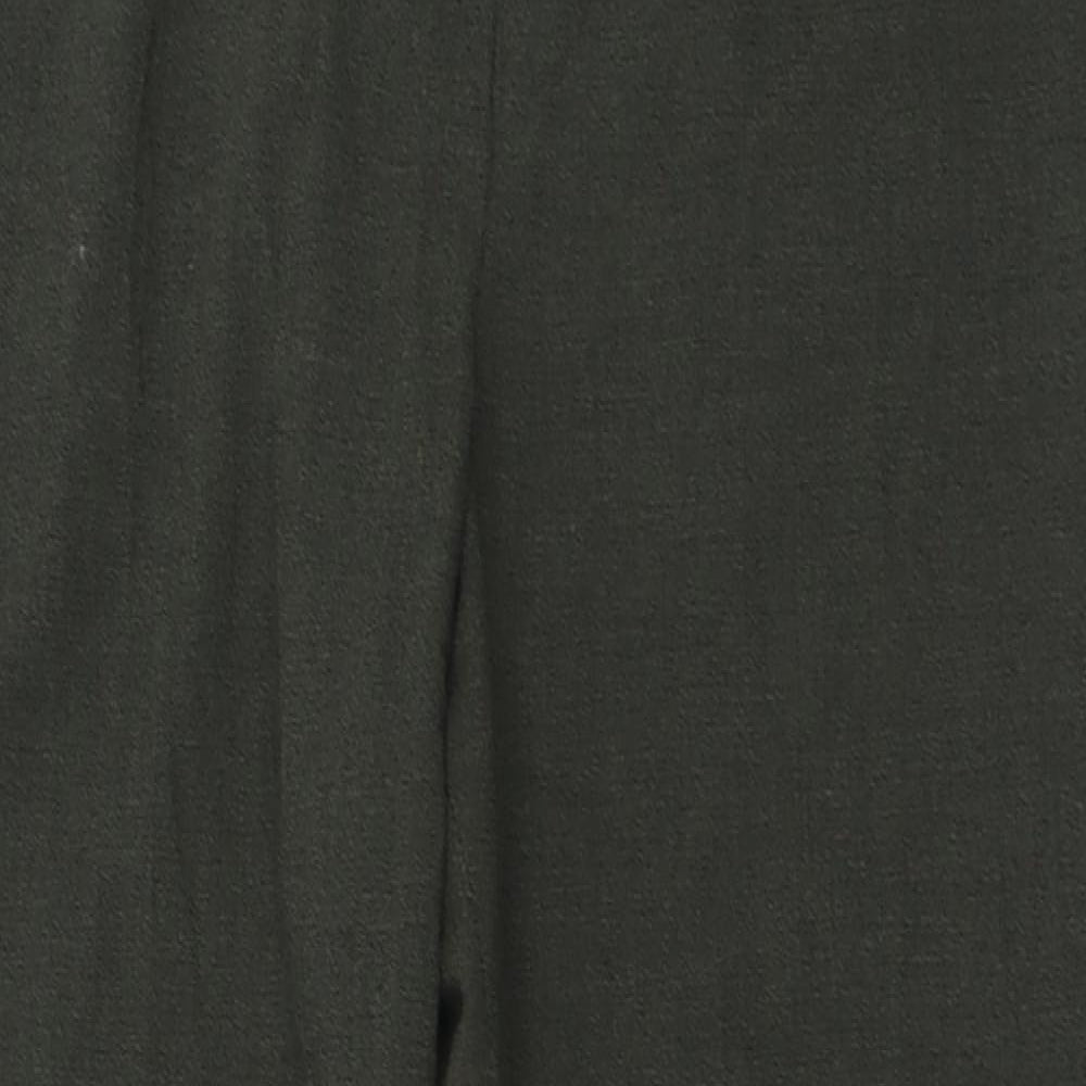 Preworn Womens Green  Polyester Trousers  Size 18 L30 in Regular Hook & Eye