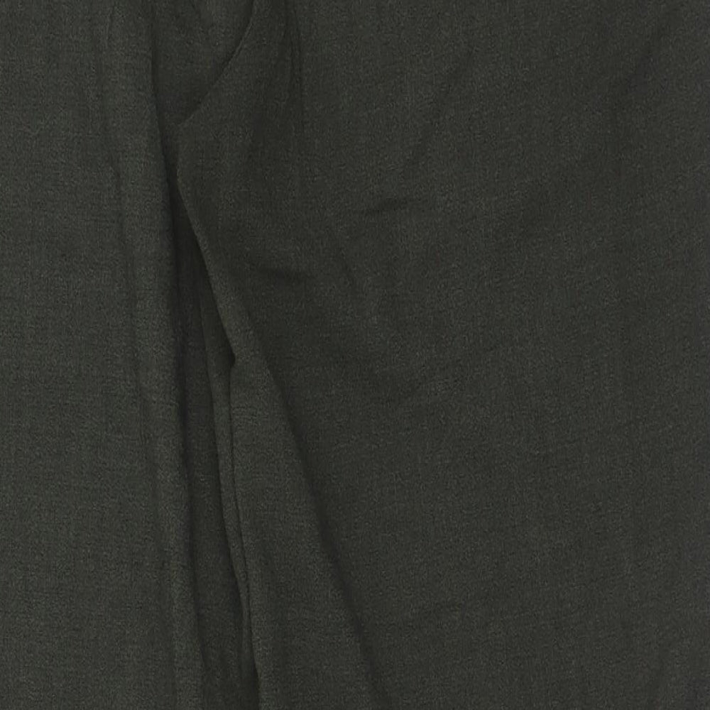 Preworn Womens Green  Polyester Trousers  Size 18 L30 in Regular Hook & Eye