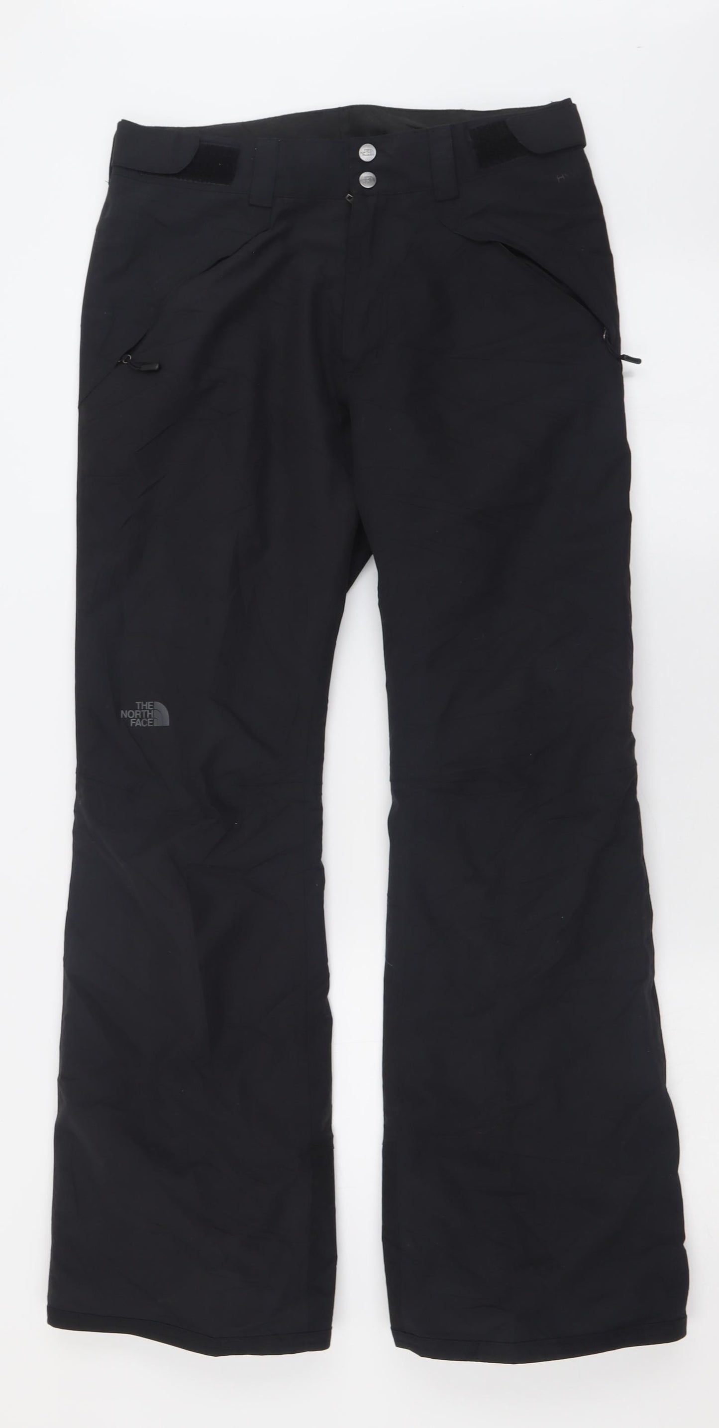 The North Face Mens Black  Nylon Track Pants Trousers Size S L30 in Regular Button