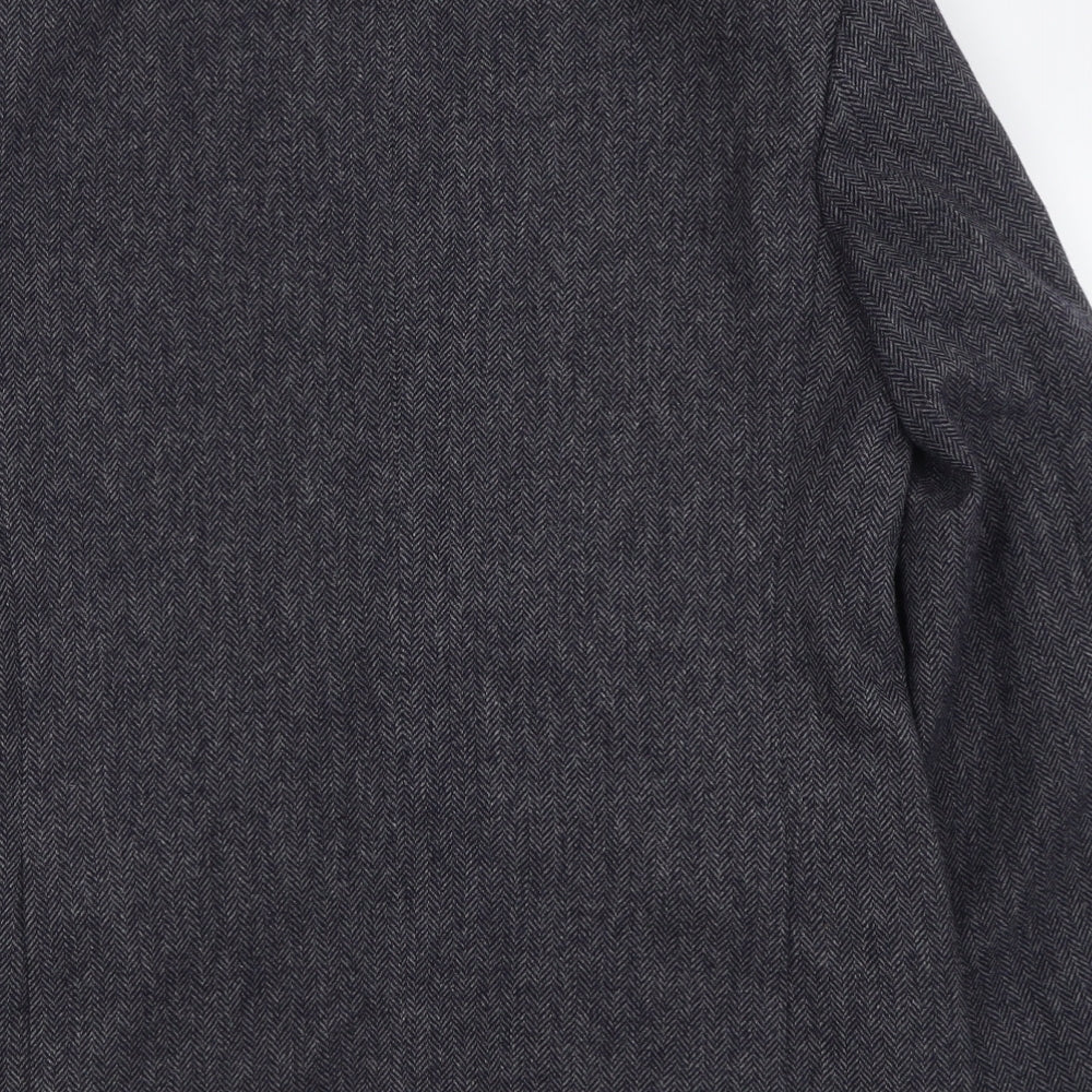 Marks and Spencer Mens Blue  Wool Jacket Suit Jacket Size 38