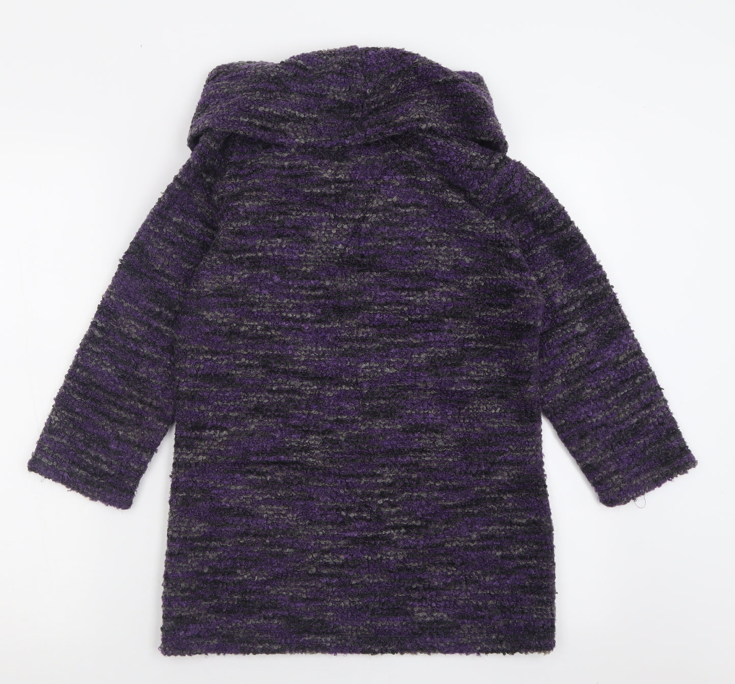 Klass Womens Purple Roll Neck  Acrylic Pullover Jumper Size S