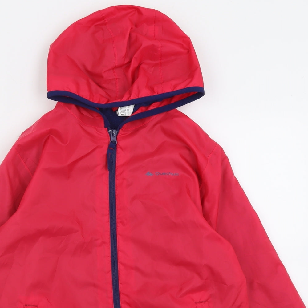 Quechua Girls Pink   Jacket  Size 12 Years  Zip