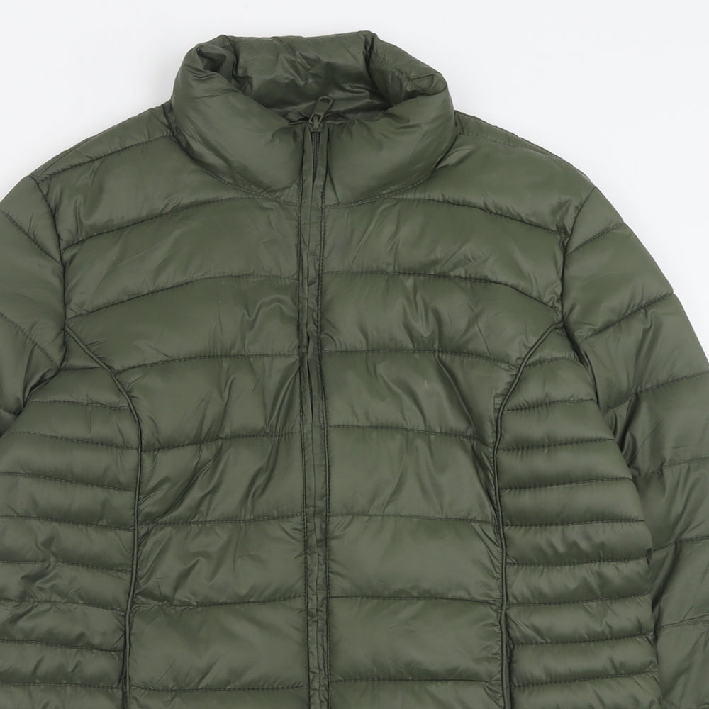 Atmosphere Womens Green   Puffer Jacket Jacket Size 10  Zip - Packable