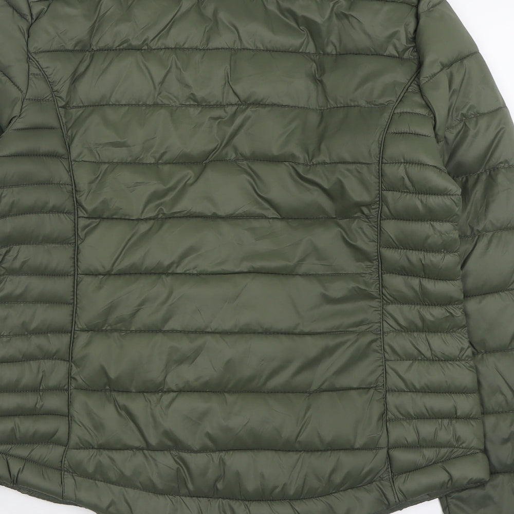 Atmosphere Womens Green   Puffer Jacket Jacket Size 10  Zip - Packable