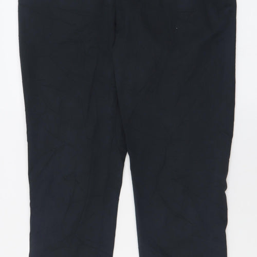 Uniqlo Womens Blue  Cotton Trousers  Size 28 in L28 in Regular