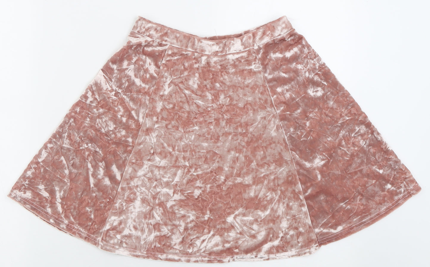 River Island Womens Pink  Polyester Skater Skirt Size 6