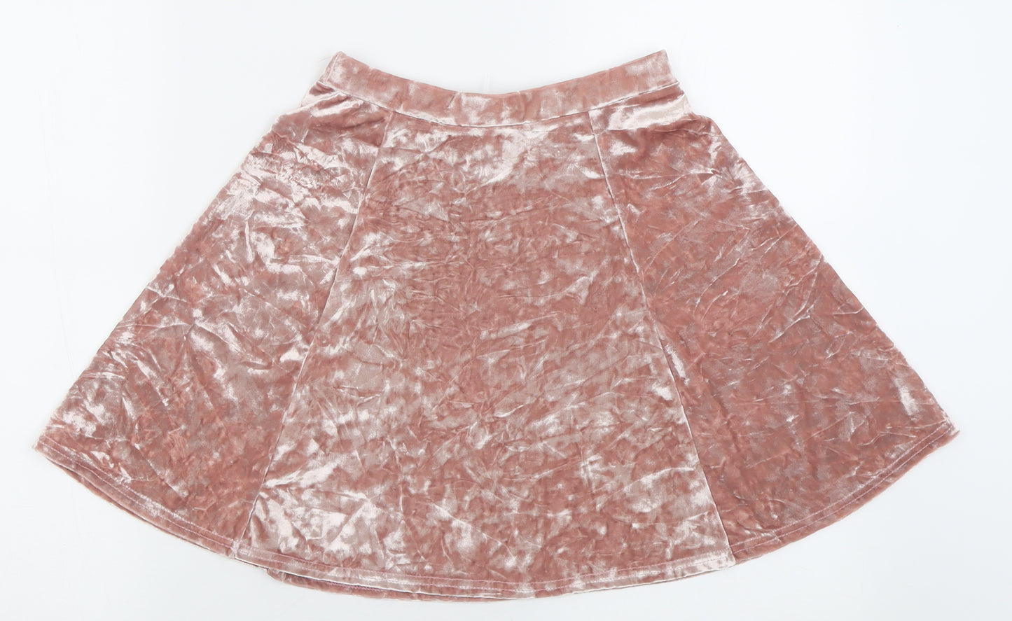 River Island Womens Pink  Polyester Skater Skirt Size 6