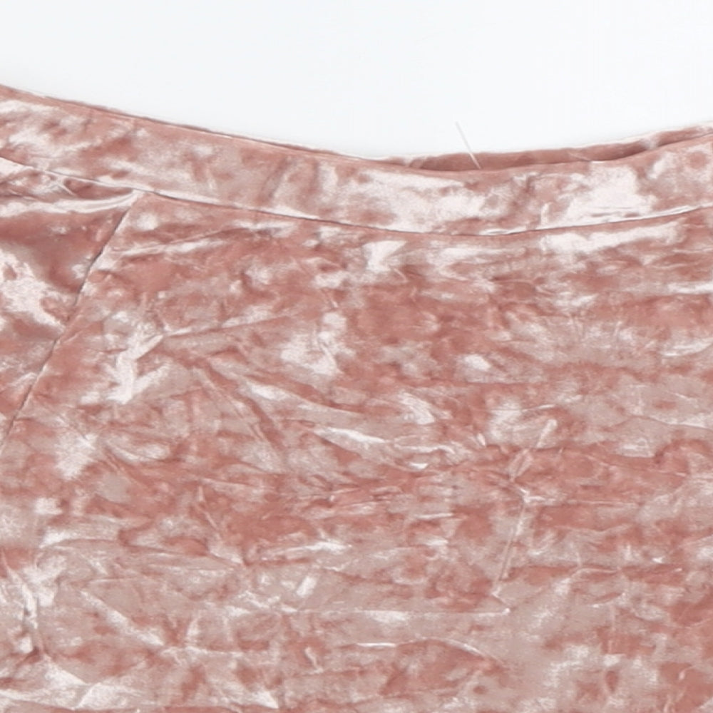 River Island Womens Pink  Polyester Skater Skirt Size 6