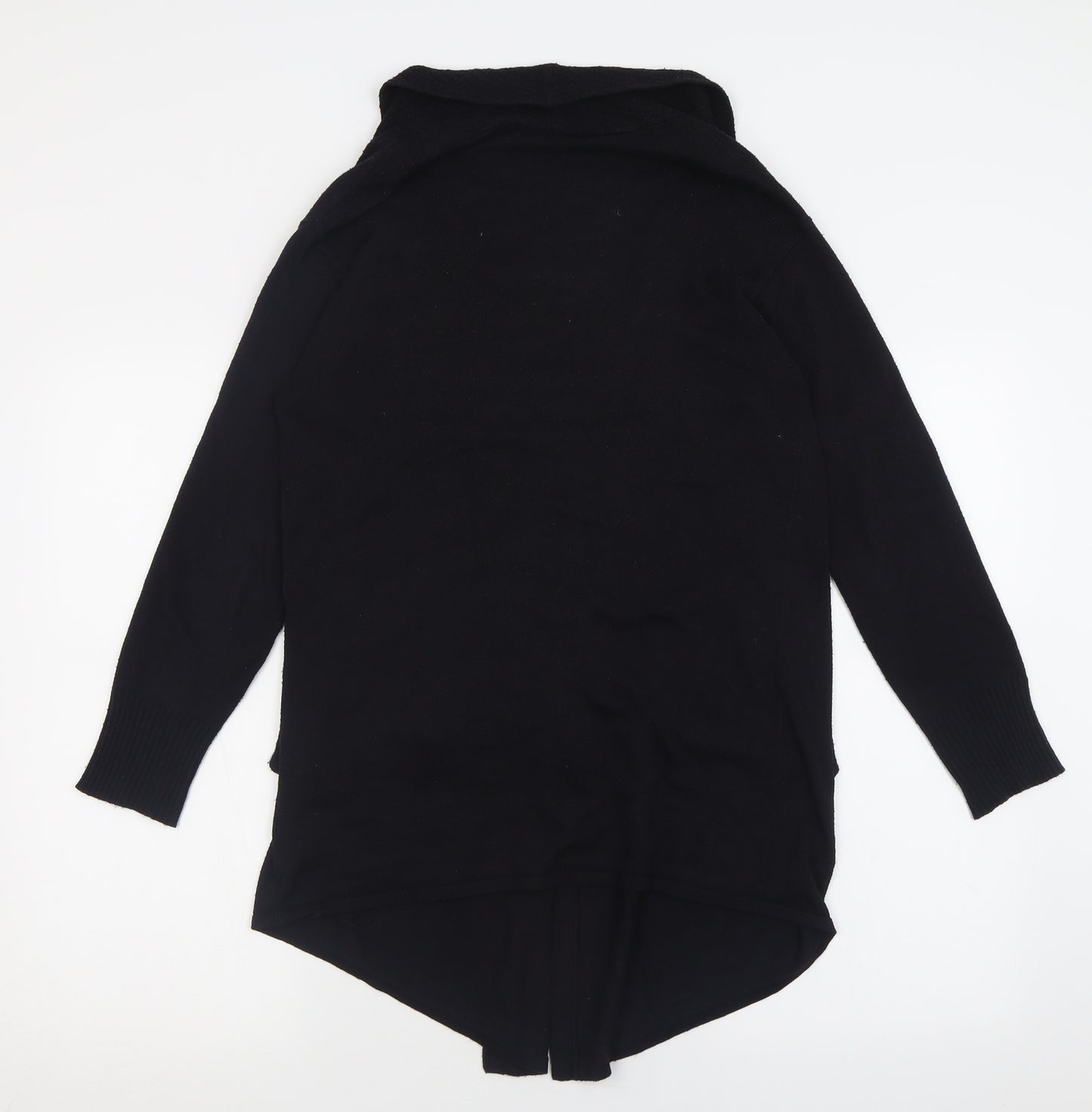 George Womens Black V-Neck  Polyester Cardigan Jumper Size 10