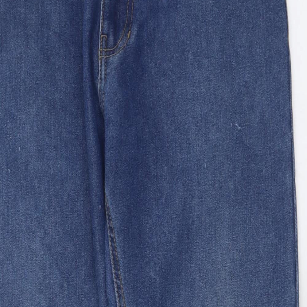Denim & Co. Mens Blue  Cotton Straight Jeans Size 30 L30 in Regular Button