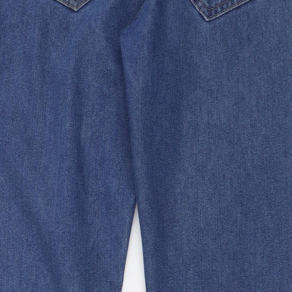 Denim & Co. Mens Blue  Cotton Straight Jeans Size 30 L30 in Regular Button