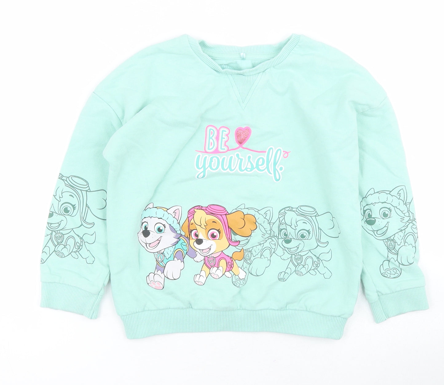 George Girls Blue  Cotton Pullover Sweatshirt Size 3-4 Years  Pullover - Paw Patrol
