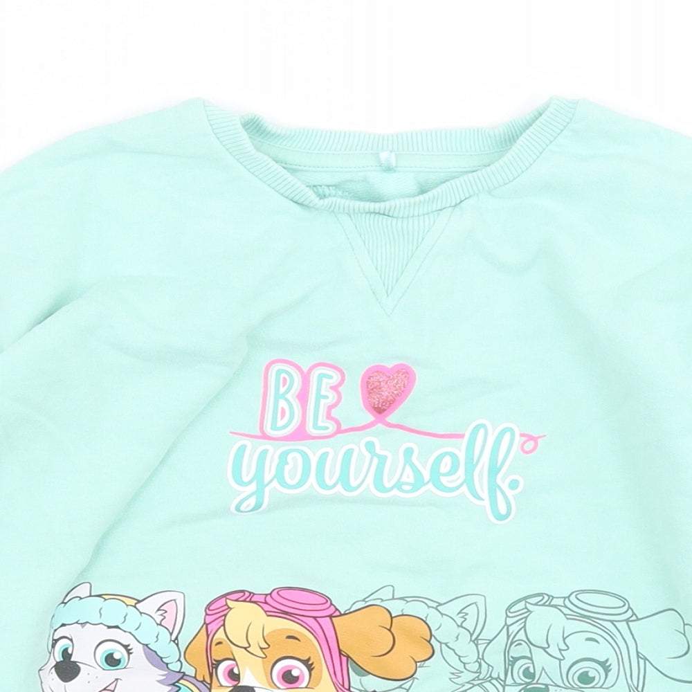 George Girls Blue  Cotton Pullover Sweatshirt Size 3-4 Years  Pullover - Paw Patrol