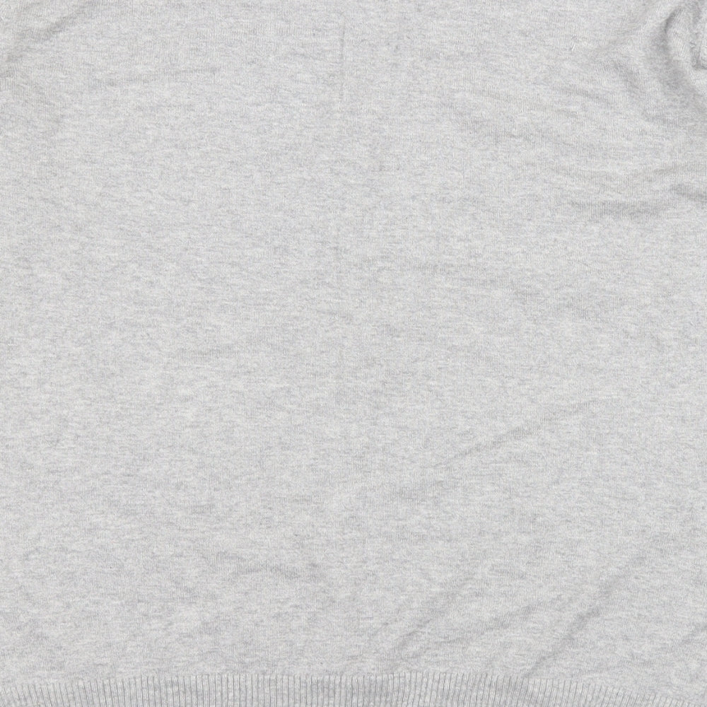 NEXT Mens Green V-Neck  Cotton Pullover Jumper Size M