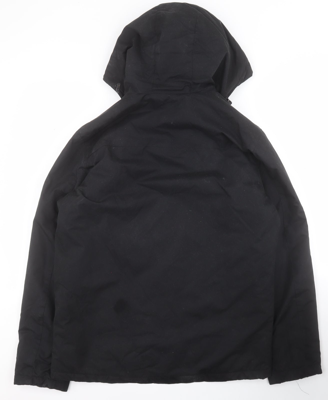 Primark Mens Black   Quilted Coat Size M  Zip