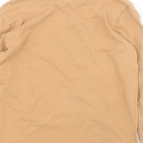 George Boys Brown  Cotton Pullover T-Shirt Size 4-5 Years Round Neck Pullover - Mickey Mouse