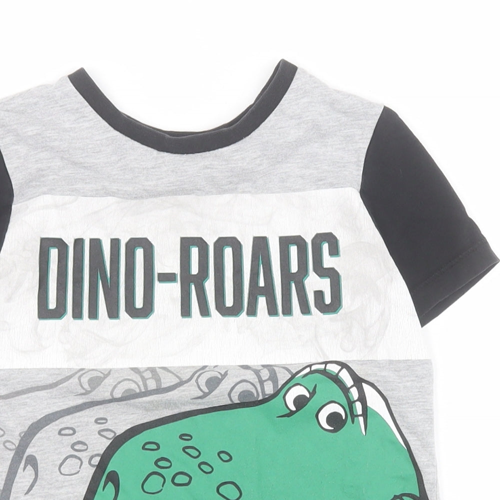 George Boys Grey  Polyester Pullover Polo Size 4-5 Years Round Neck Pullover - Toy Story