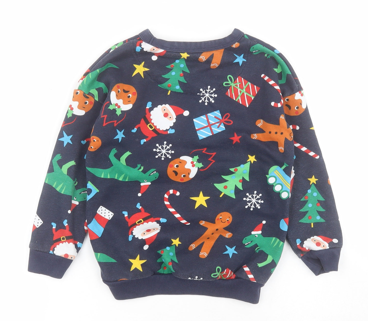 TU Boys Blue  Cotton Pullover Sweatshirt Size 2-3 Years  Pullover - Christmas