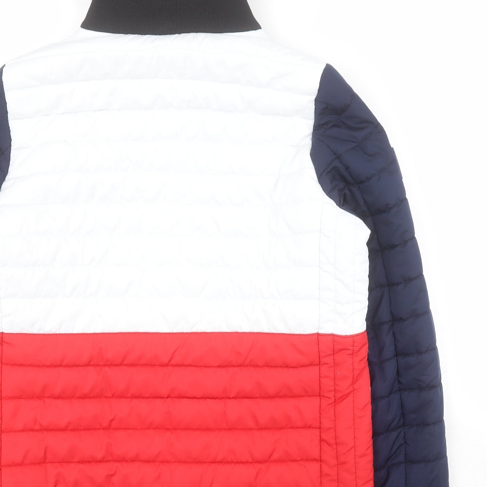 Superdry Boys Blue Colourblock  Puffer Jacket Coat Size 12 Years  Zip