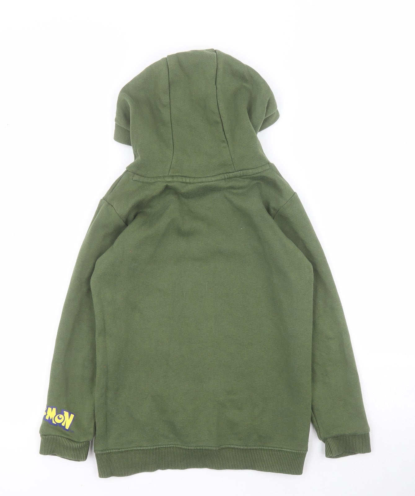 George Boys Green  Cotton Pullover Hoodie Size 6-7 Years  Pullover - Pokemon