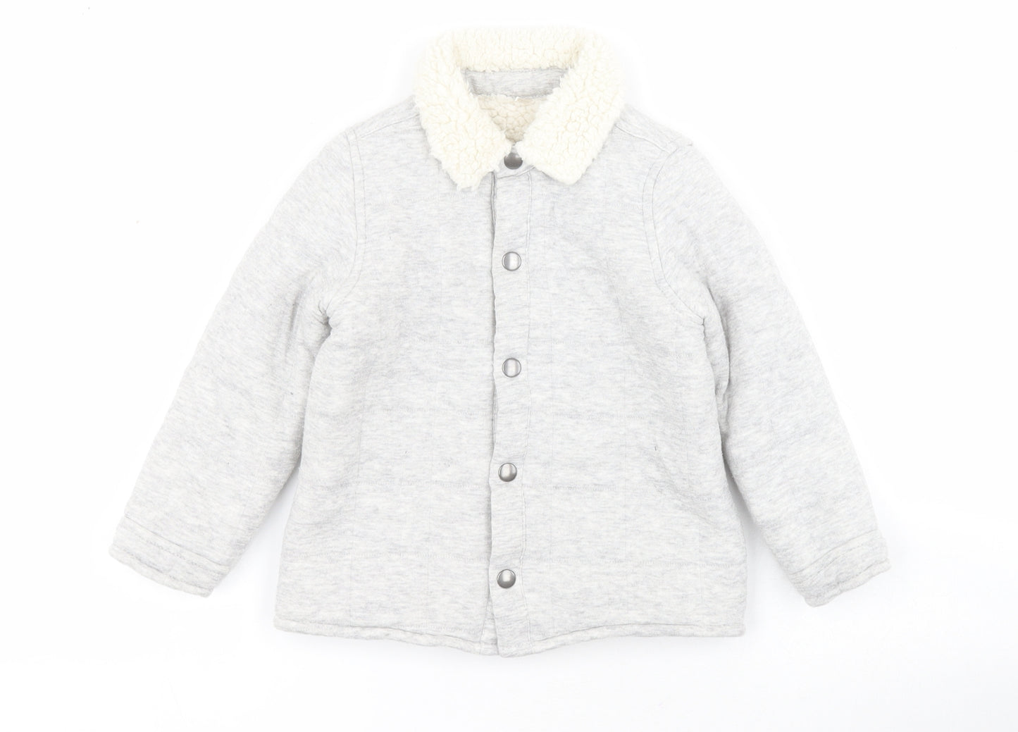 TU Baby Grey   Quilted Coat Size 18-24 Months   Button