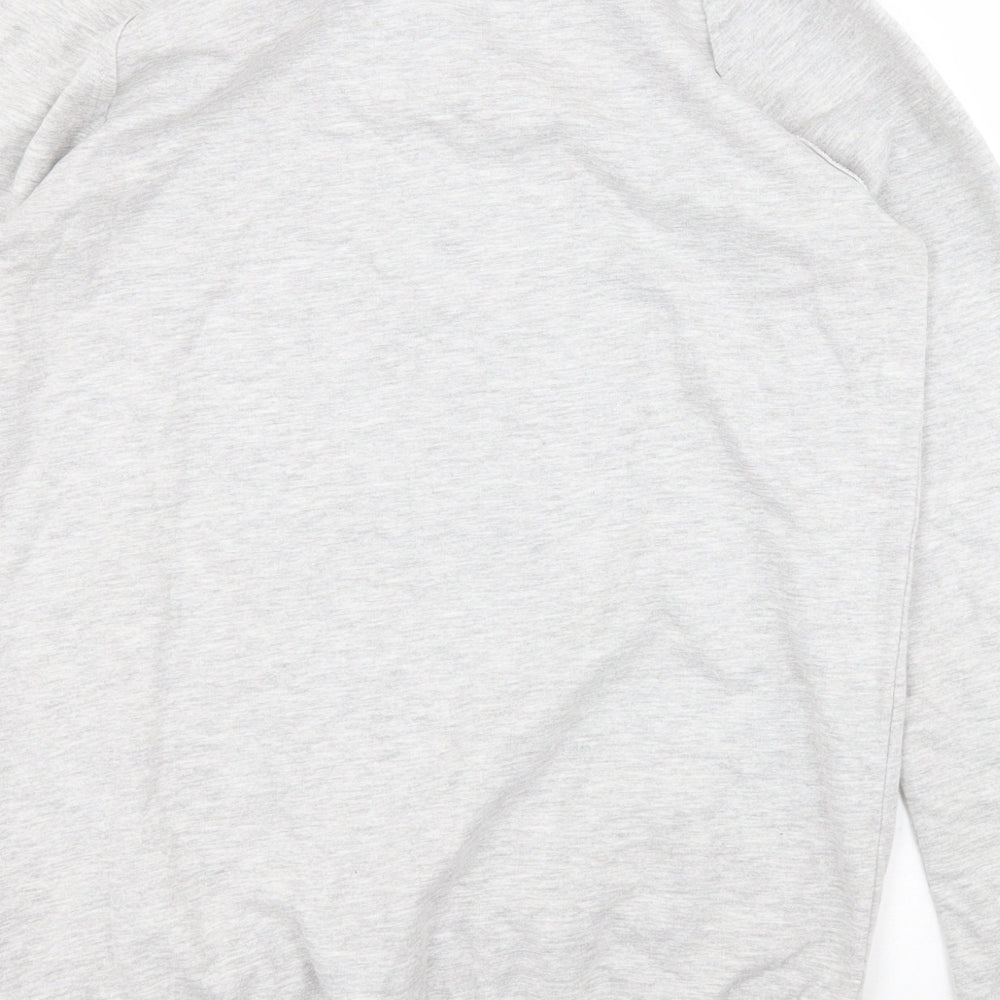 H&M Girls Grey  Cotton Pullover Sweatshirt Size 15 Years  Pullover - Christmas