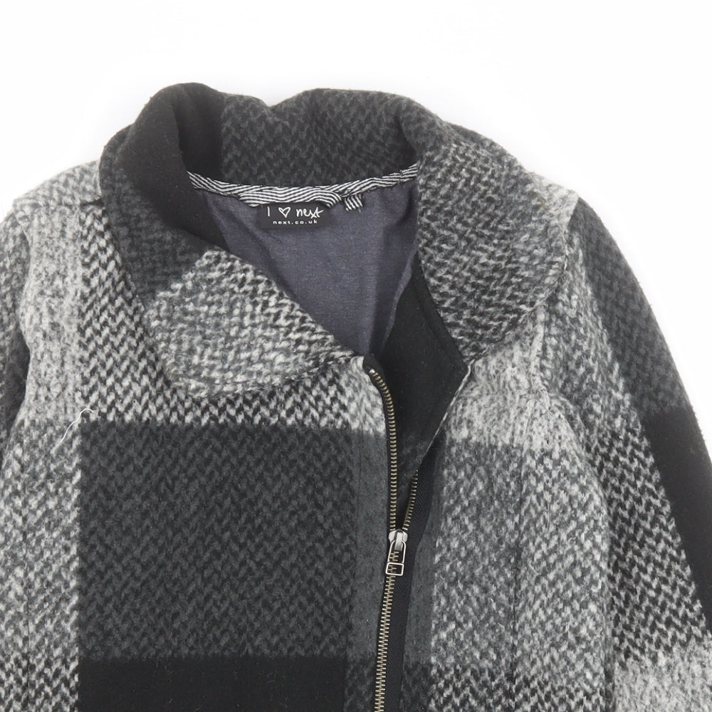 NEXT Girls Grey   Jacket Coat   Zip