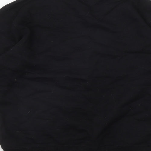 GW Classy Boys Black  Cotton Pullover Sweatshirt Size 13-14 Years