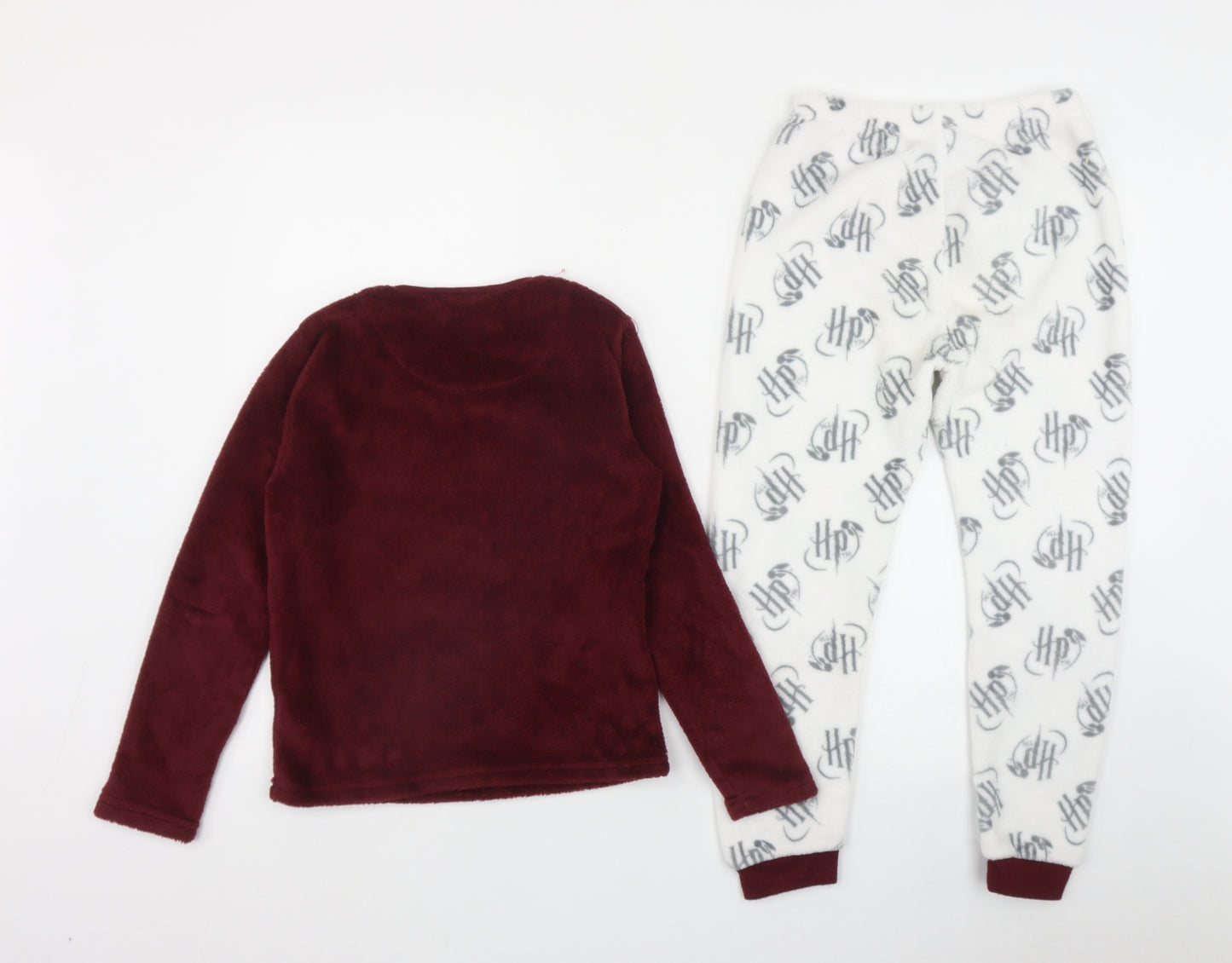 Harry Potter Boys Red Geometric Polyester  Pyjama Set Size 8-9 Years