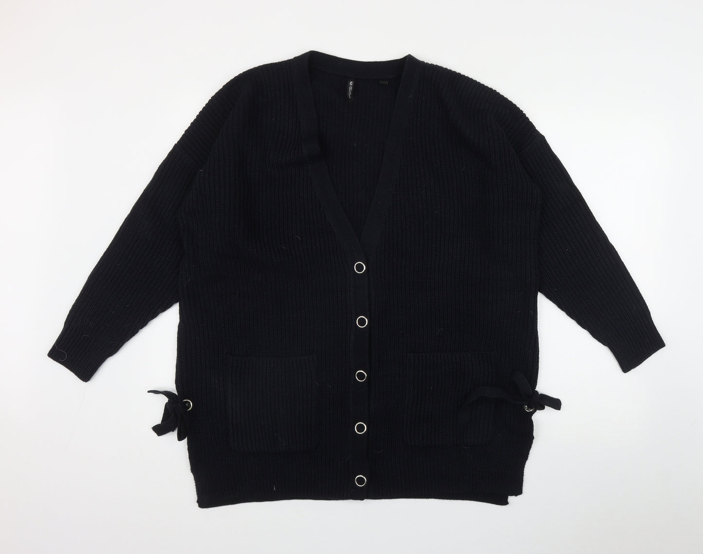 Capsule Womens Blue V-Neck  Acrylic Cardigan Jumper Size 20