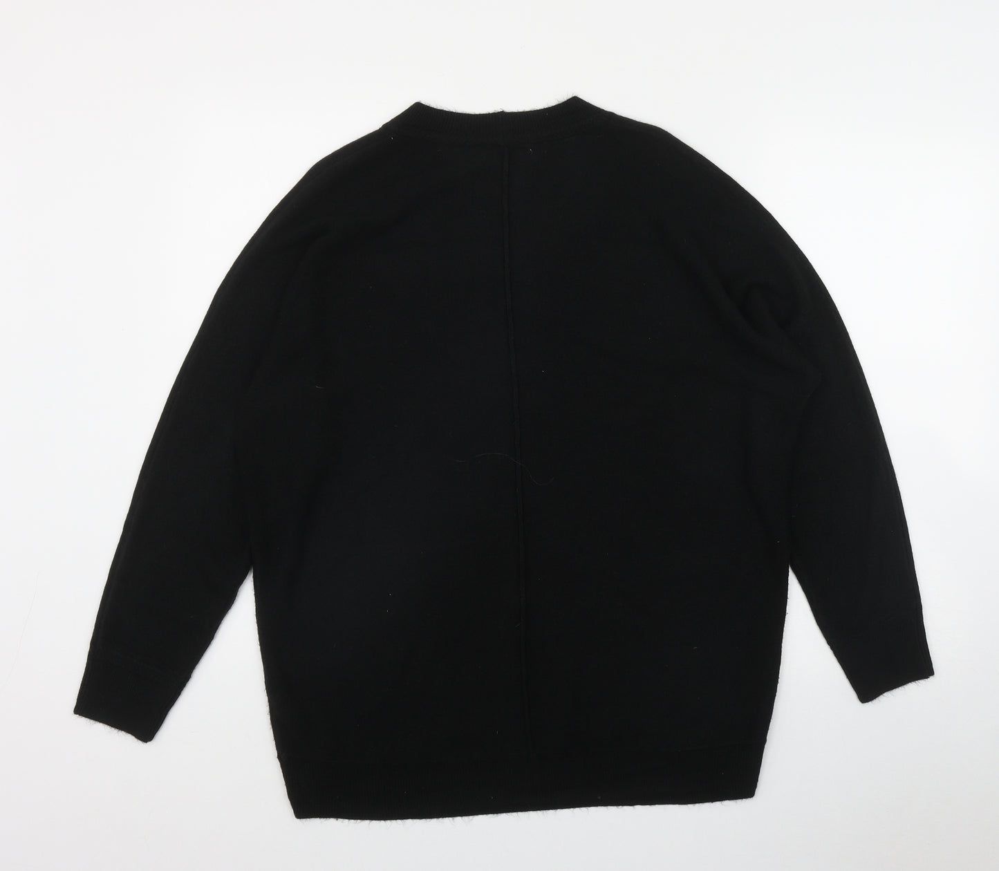 NEXT Womens Black Round Neck  Acrylic Pullover Jumper Size M