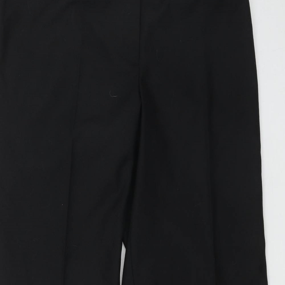 Club Class Womens Black  Polyester Trousers  Size 16 L31 in Regular Zip