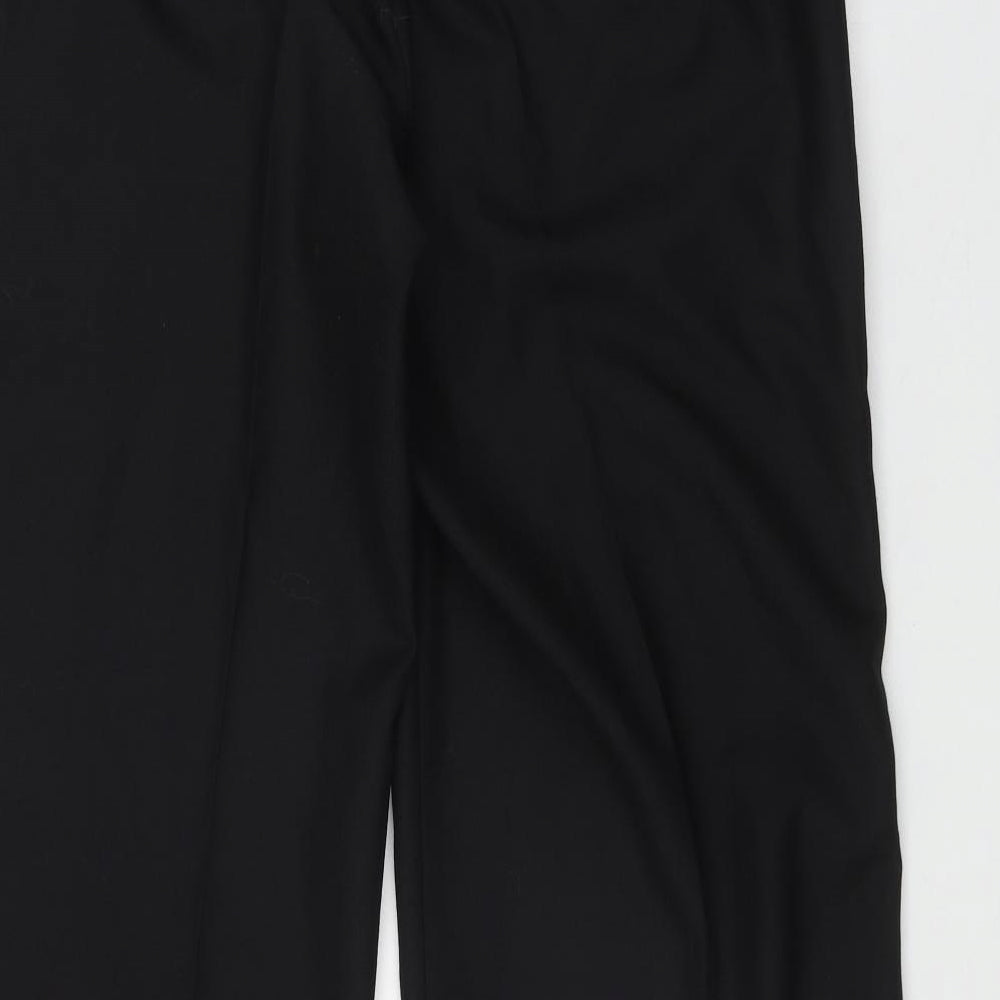 Club Class Womens Black  Polyester Trousers  Size 16 L31 in Regular Zip