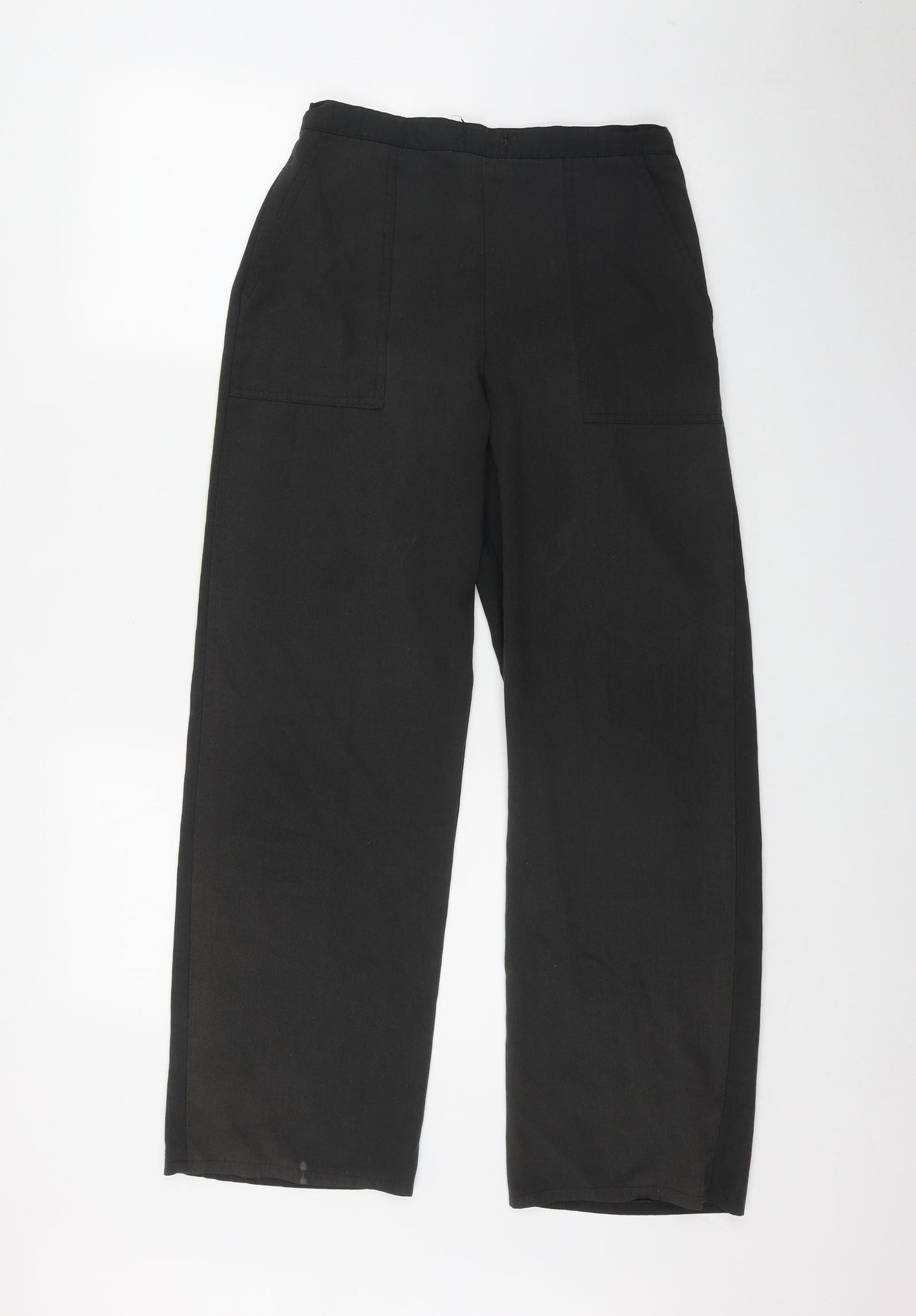 Casual Wear Womens Grey  Polyester Trousers  Size 10 L28 in Regular