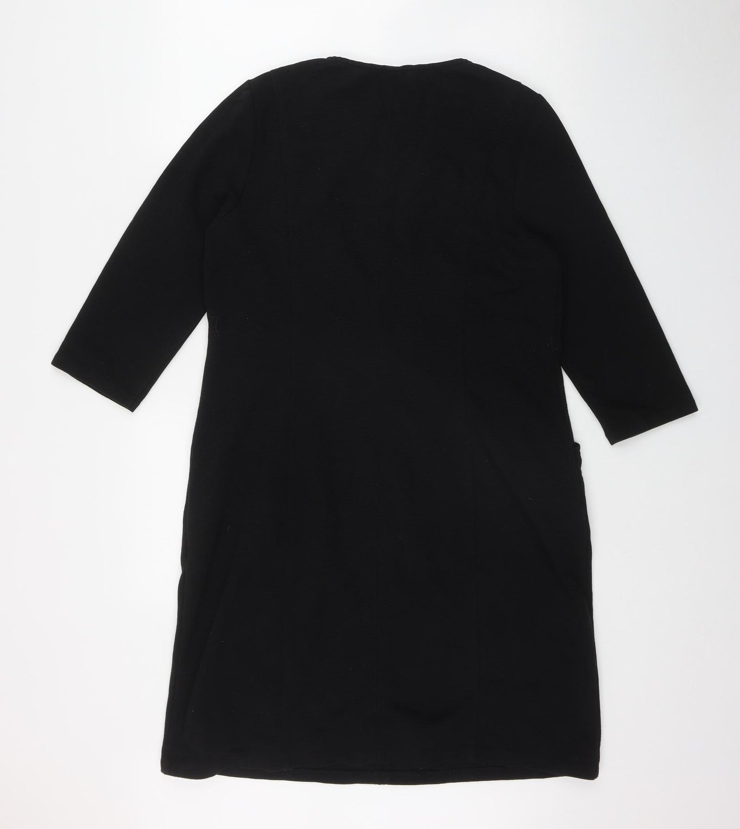 Boden Womens Black  Cotton A-Line  Size 16  Round Neck