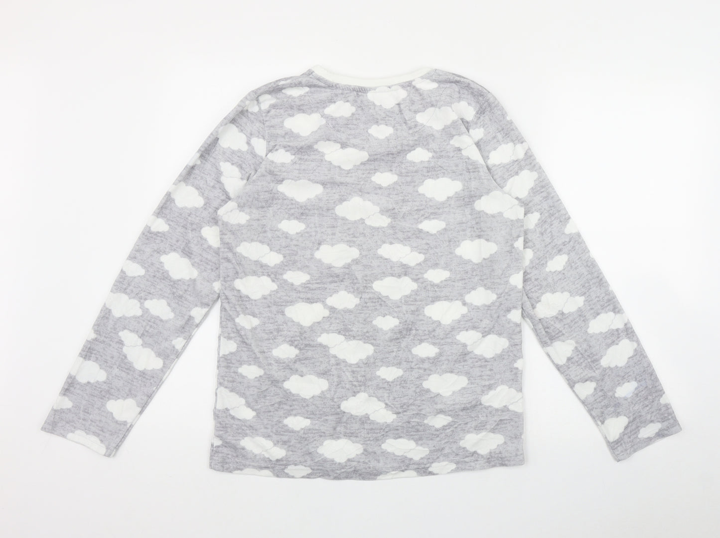Primark Girls Grey Geometric Polyester Top Pyjama Top Size 13-14 Years