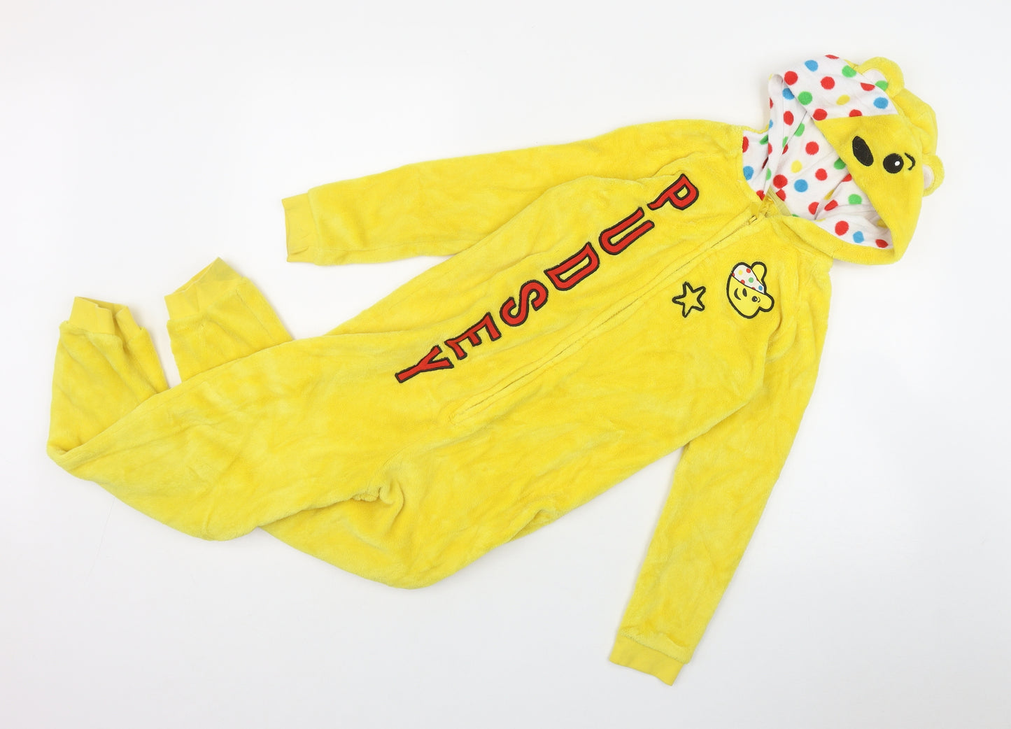George Girls Yellow  Polyester Top One Piece Size 9-10 Years  Zip - 'Pudsey'