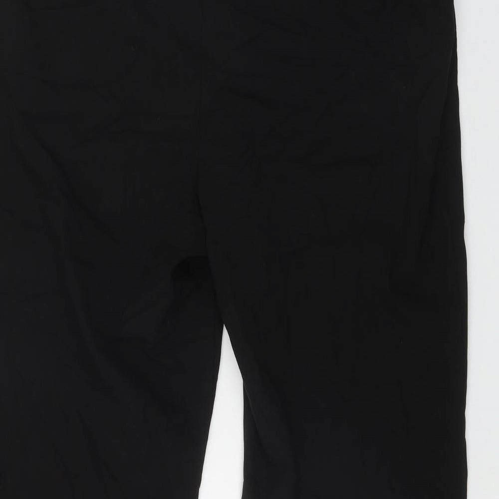 M&Co Womens Black  Polyester Trousers  Size 18 L29 in Regular Zip