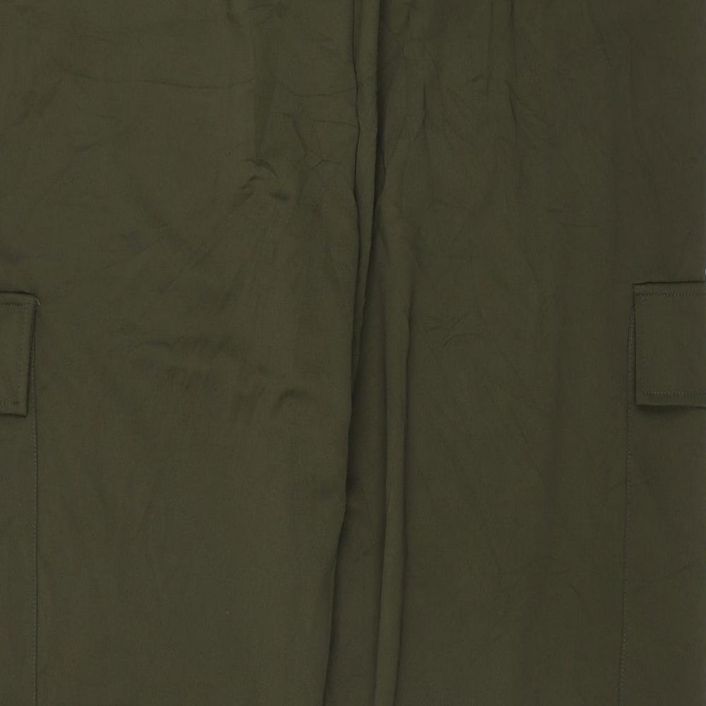 NEXT Womens Green  Polyester Jogger Trousers Size 18 L29 in Regular