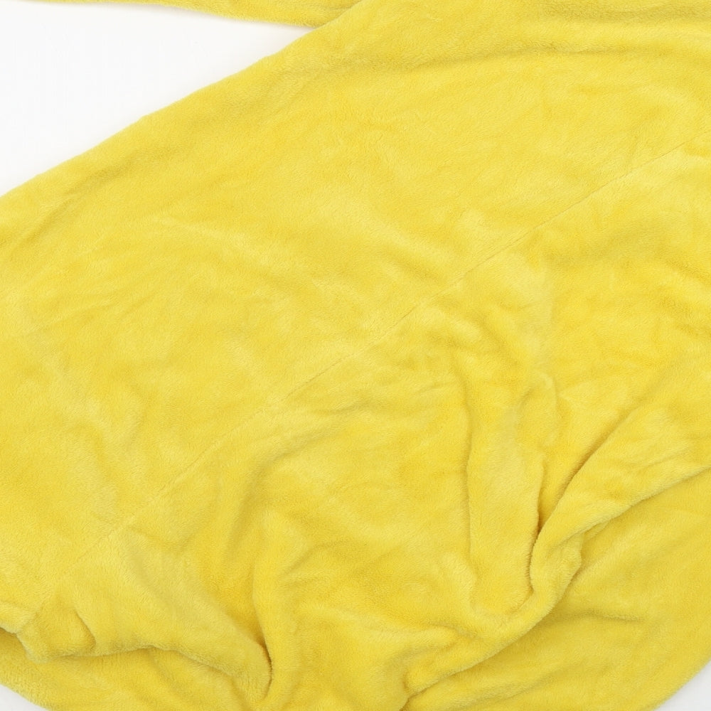 Looney Toons Womens Yellow Solid Polyester Top One Piece Size S  Zip