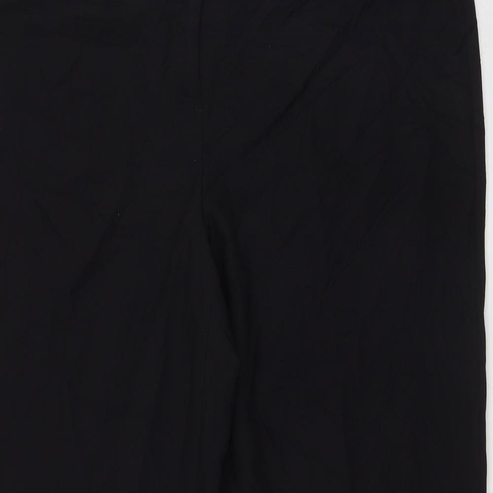 George Womens Black  Polyester Trousers  Size 20 L33.5 in Regular Zip