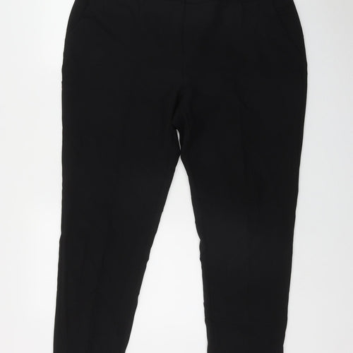 Atmosphere Womens Black  Polyester Trousers  Size 18 L28 in Regular Zip