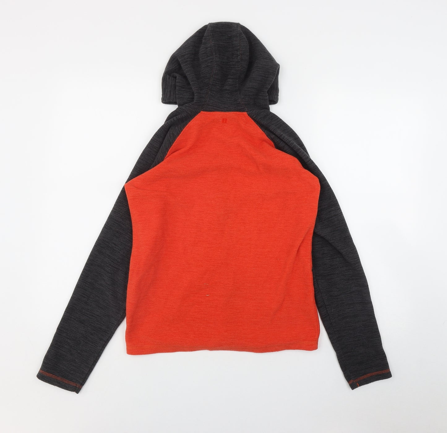 Mountain Warehouse Boys Orange  Polyester Full Zip Hoodie Size 13 Years  Zip