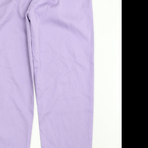 SheIn Womens Purple  Polyester Trousers  Size L L27 in Regular Zip