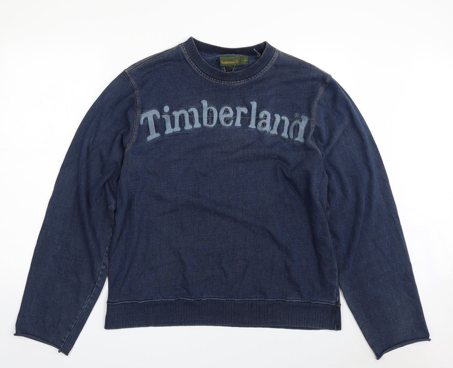 Timberland Mens Blue  Cotton Pullover Sweatshirt Size L
