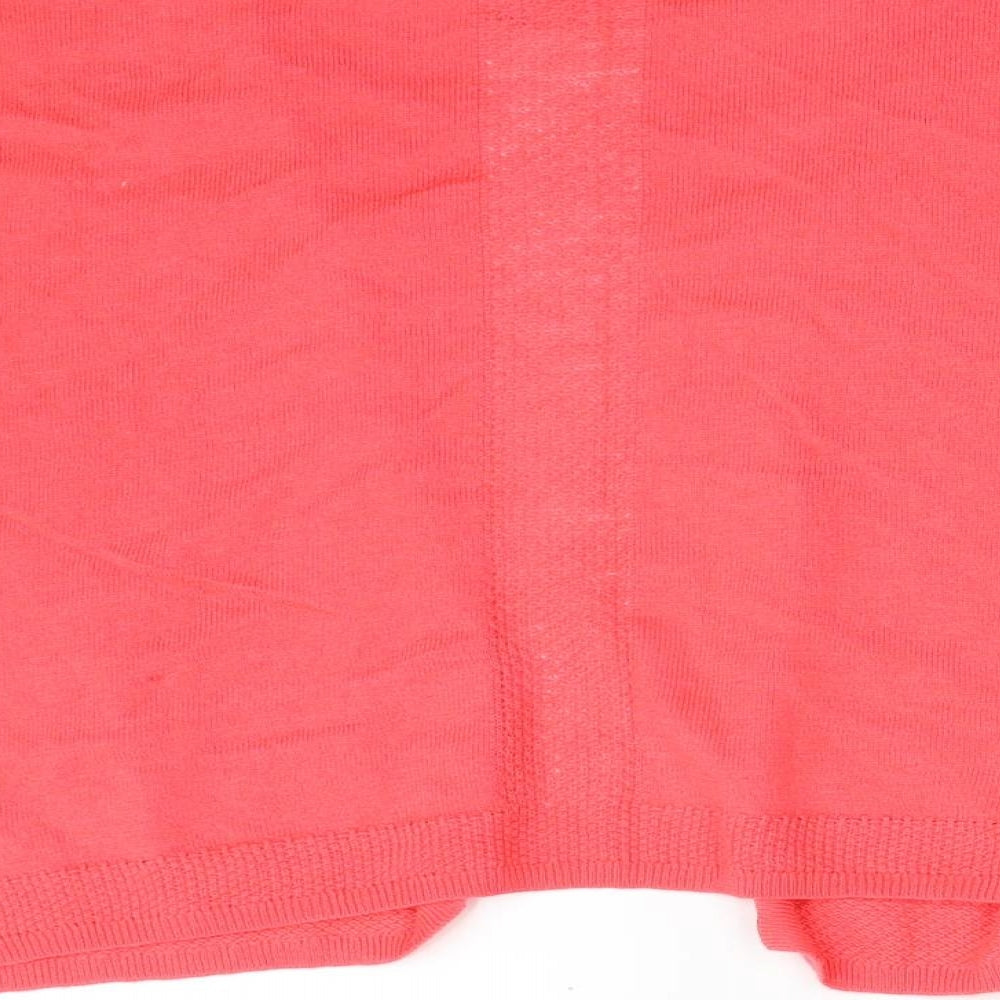 TU Womens Pink V-Neck  Cotton Cardigan Jumper Size 20